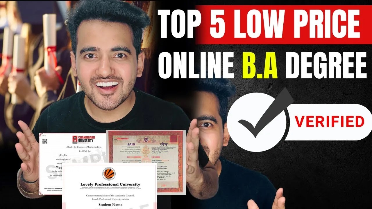 Top 5 Cheapest Online BA Universities in India | BA Admission 2025 | Online BA | Eligibility, Fees