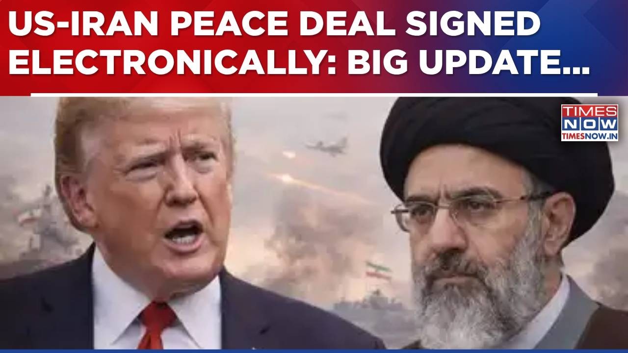 Big Update In US-Iran Peace Deal: Reports Say Deal Signed Electronically By Trump, Vance & Ghalibaf