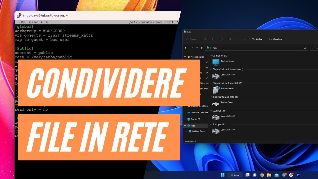 Condividere file e cartelle in rete con Samba