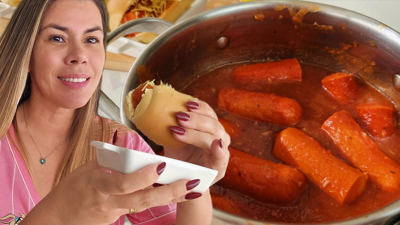 CACHORRO QUENTE que faz SUCESSO nas Nossas Festas! MOLHO DIFERENTE!