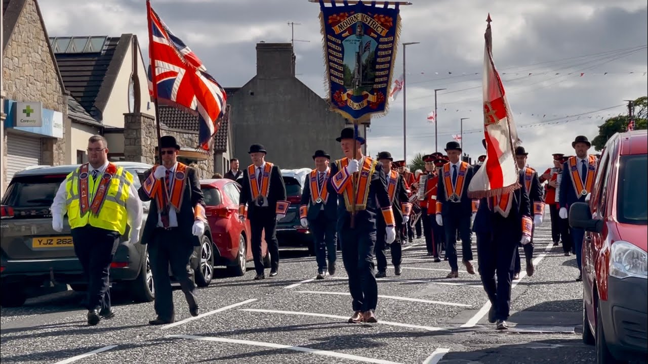 Mourne District Orange Sunday Service Return Parade Annalong 6/7/25