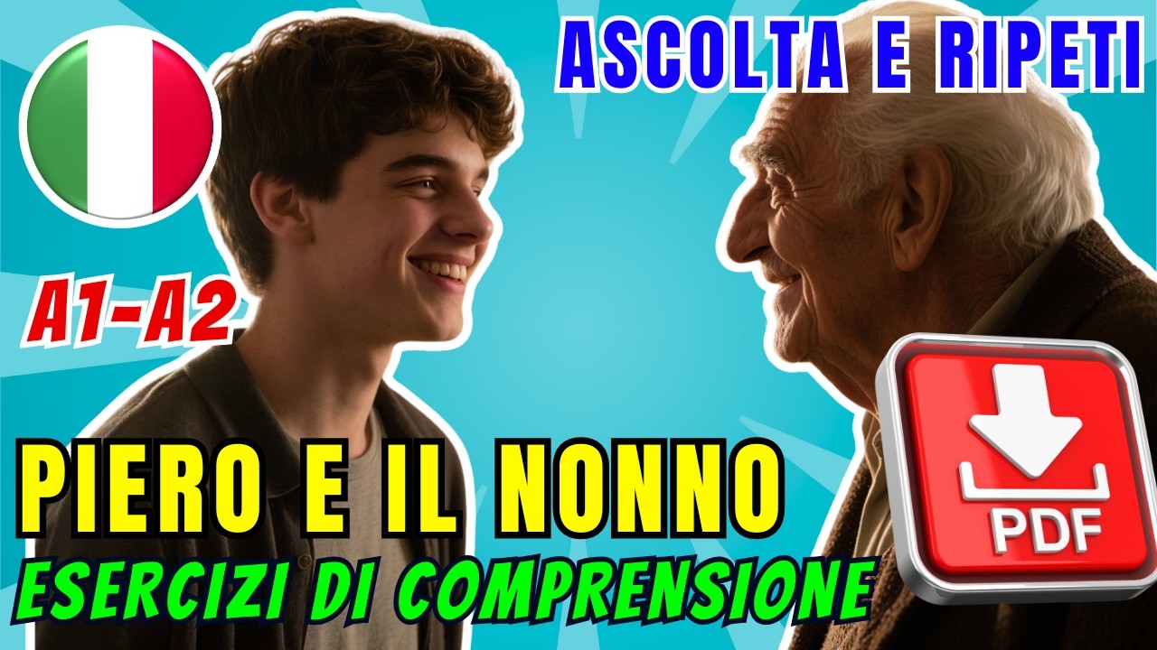Italiano facile A1 A2 | Storia semplice in ospedale con vocabolario della salute