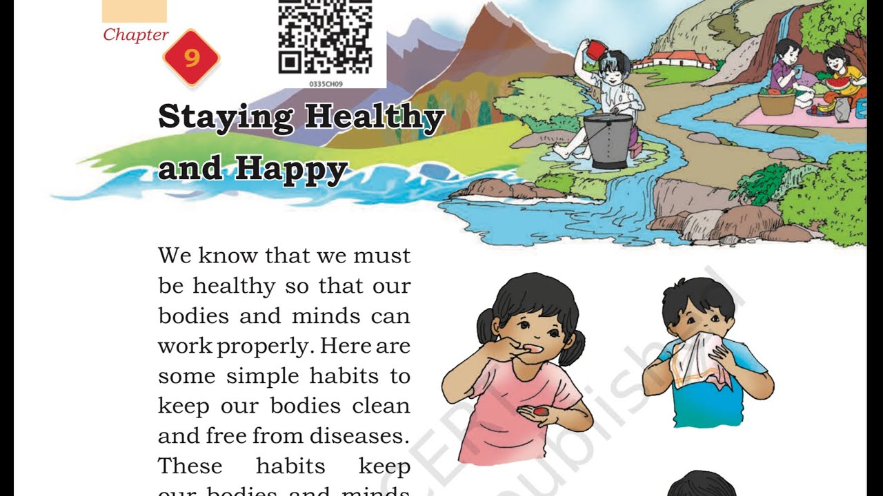 Staying Healthy and happy, class 3 EVS new book chapter 9 complete solution with explanation