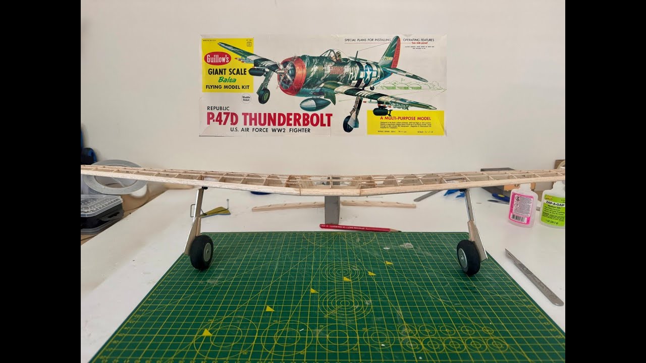 SKippy's Guillow's P47 Thunderbolt Conversion Part 2