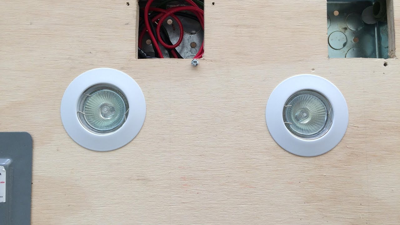 Como conectar lamparas de empotre en falso plafon tipo MR16 12 Volts. INSTALACIONES ELECTRICAS