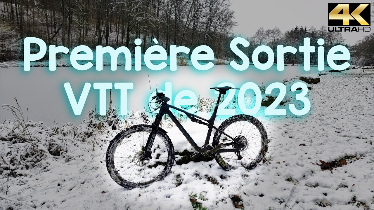 Première sortie VTT ❄️ avec la neige, autour de la maison
