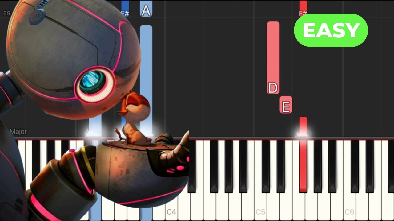 Kiss the Sky – EASY Piano Tutorial + Sheet Music (The Wild Robot)