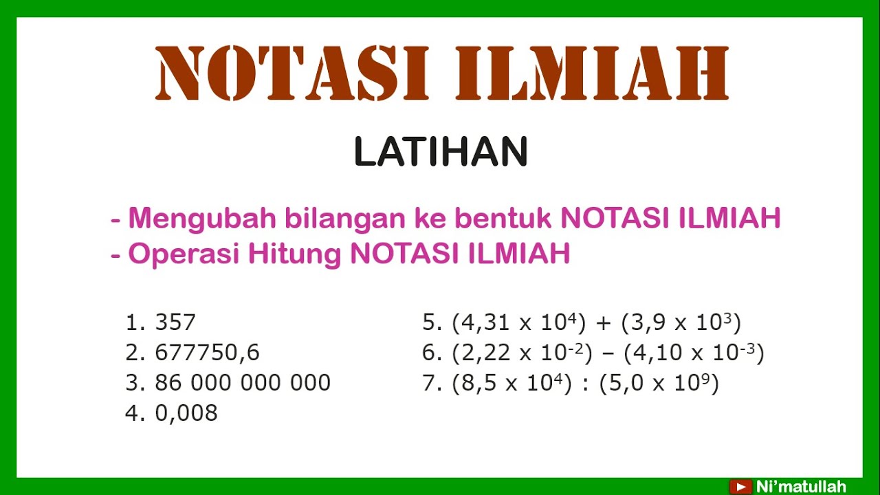 Pembahasan Soal Notasi Ilmiah (Fisika Kelas 10)