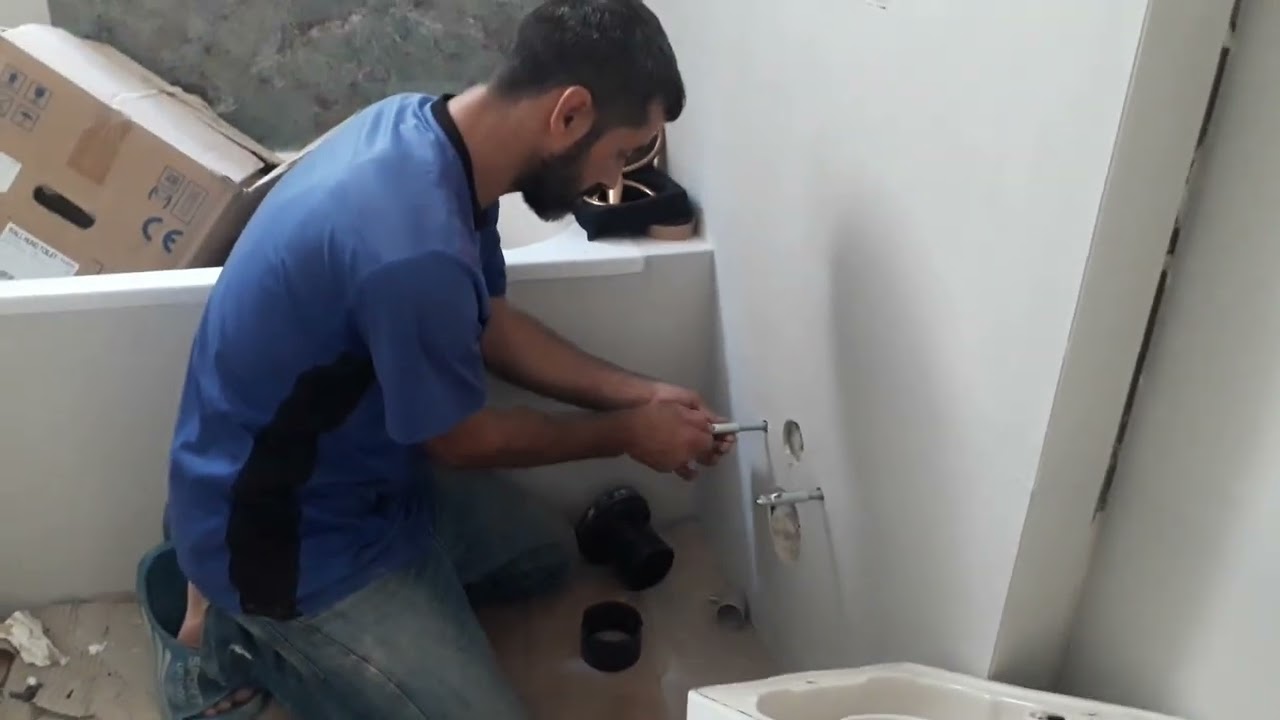 كيفية تركيب الكرسي المعلق داخل الحمام
