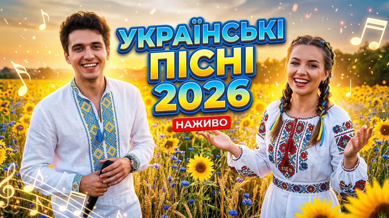 🔴 LIVE Українські Пісні 2026 🇺🇦 Найкраща Українська Музика Просто Зараз | Топ Хітів