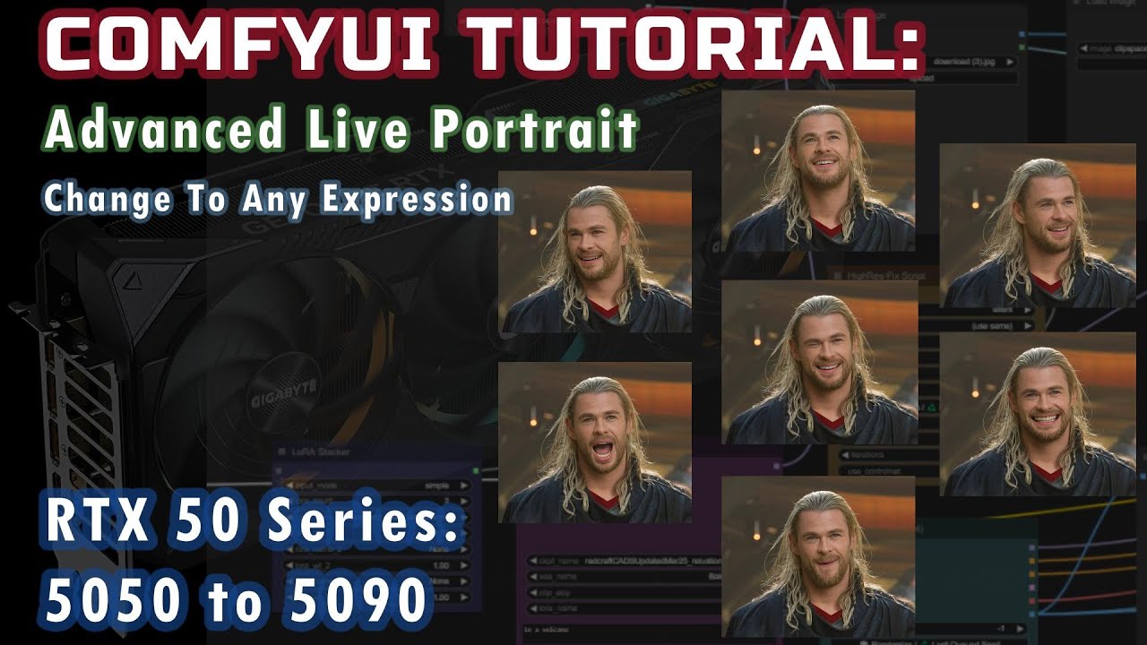 Расширенное руководство по ComfyUI Live Portrait. Изменение любого выражения лица. Стабильная диф...