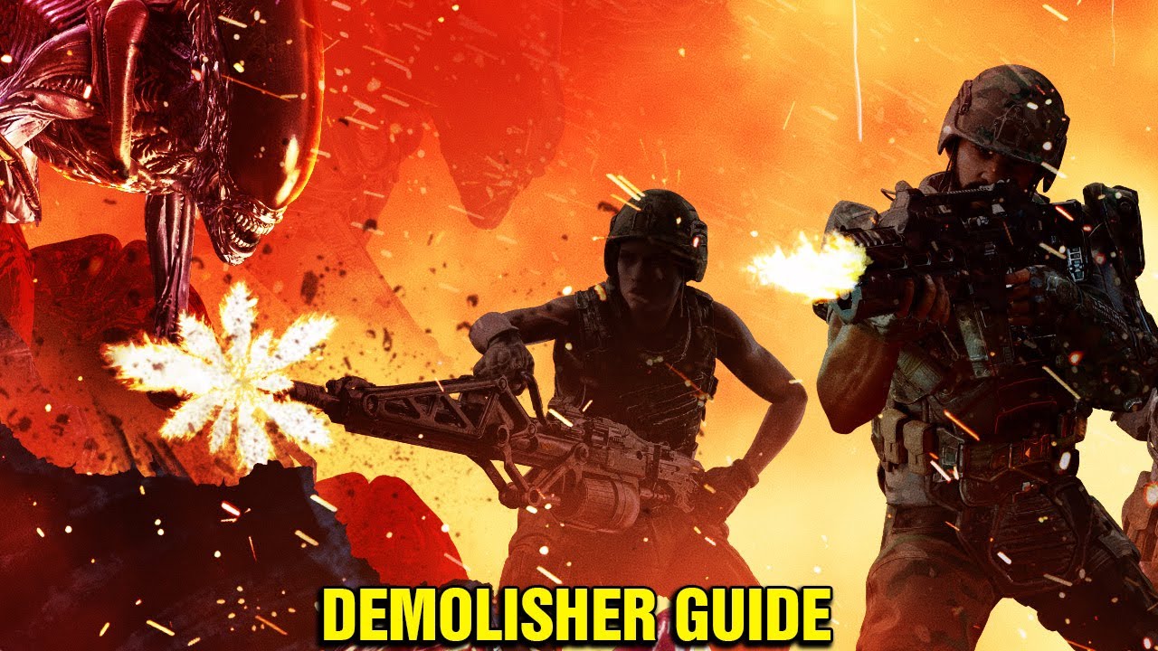 Aliens Fireteam Elite -  Best Crowd Control Build - Max Level Demolisher - Guide Intense Difficulty