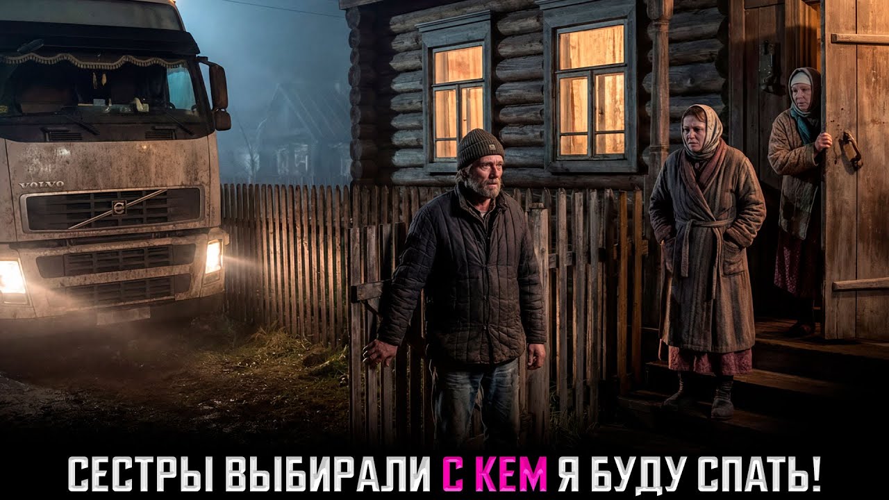 Дальнобойщик Встал на Ночлег у ДВУХ СЕСТЕР. Утром Понял — Они СПОРИЛИ, КТО К НЕМУ ПОЙДЕТ НОЧЬЮ!