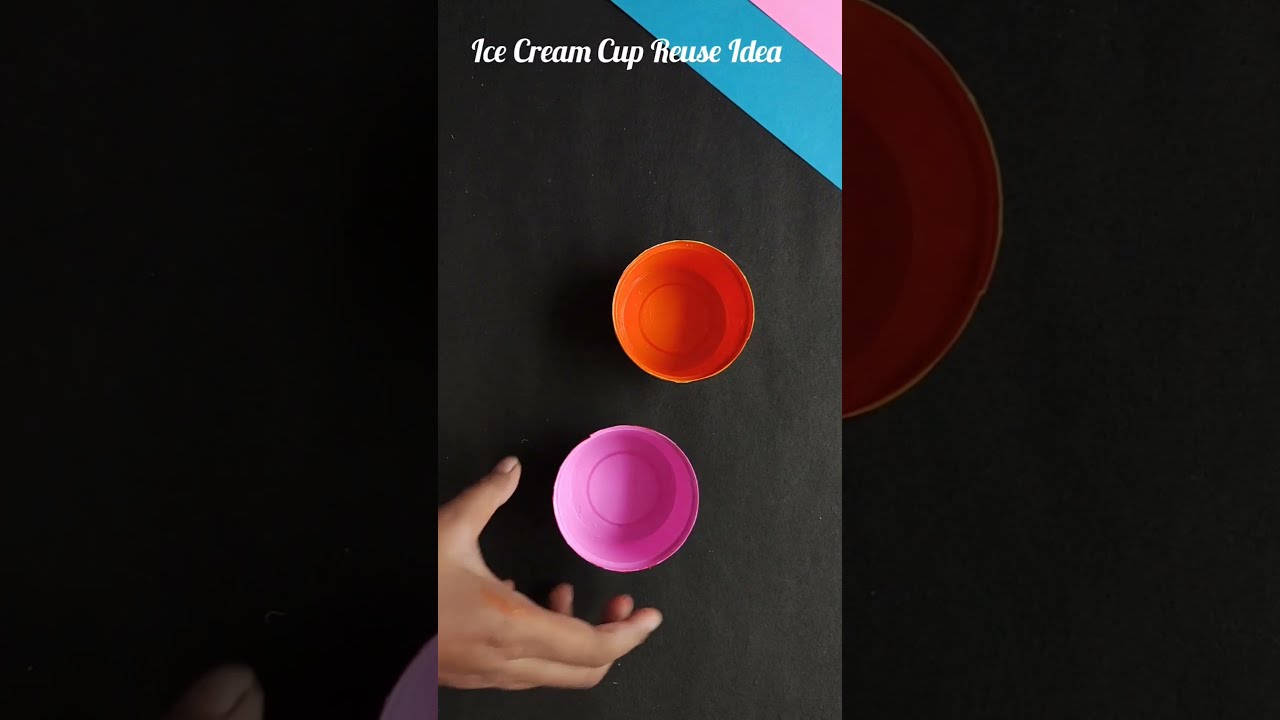 Ice Cream Cup Reuse Idea 😍 #shorts #ytshorts