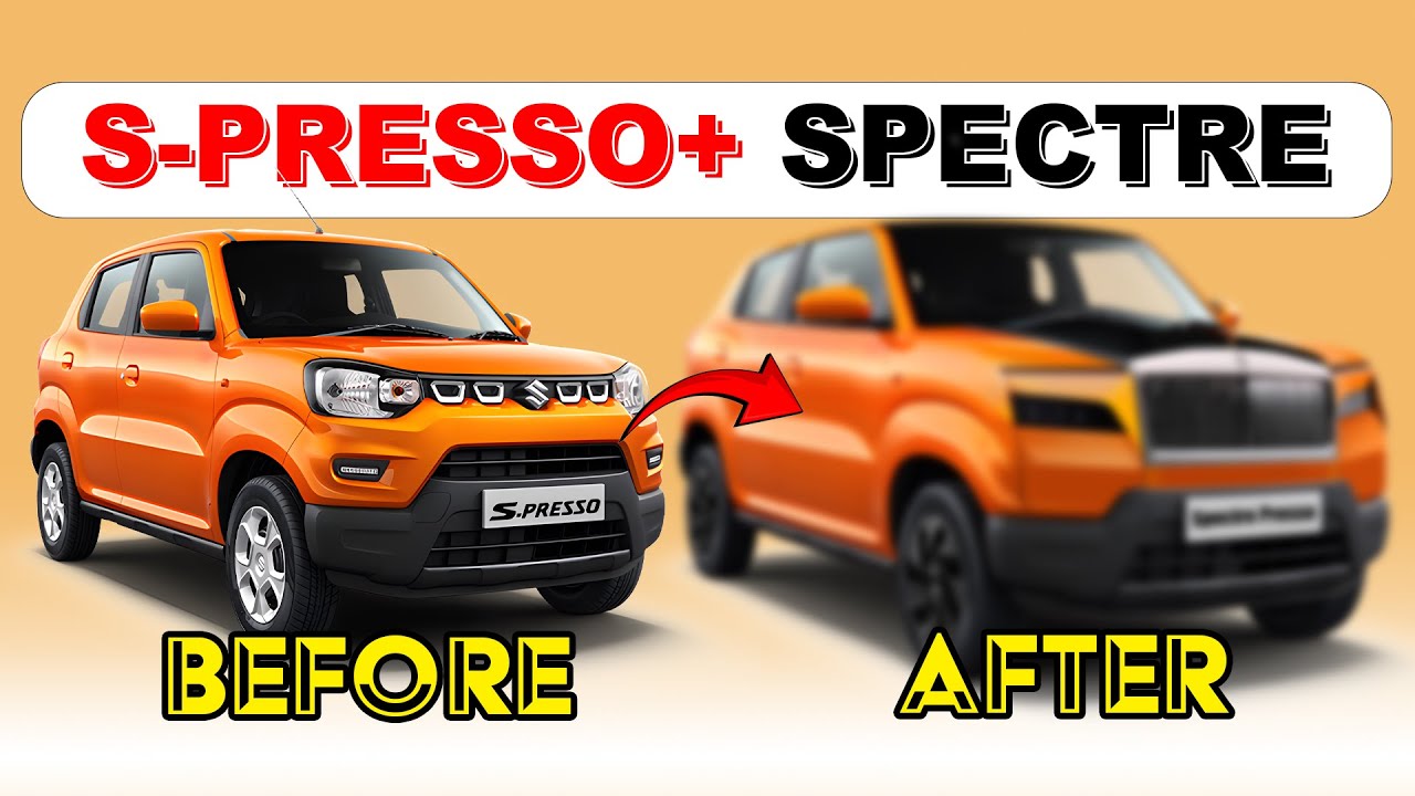 TIMELAPSE: I Mixed Rolls Royce Spectre And S-Presso 😂 | Pa1 AE | Car Parody