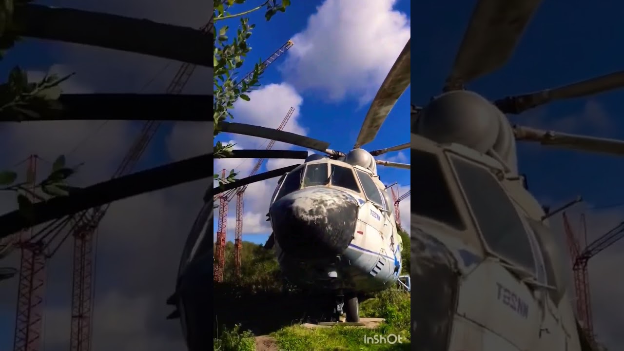 This is a lost helicopter of Soviet production, somewhere in the Belgian forest plantation It turns