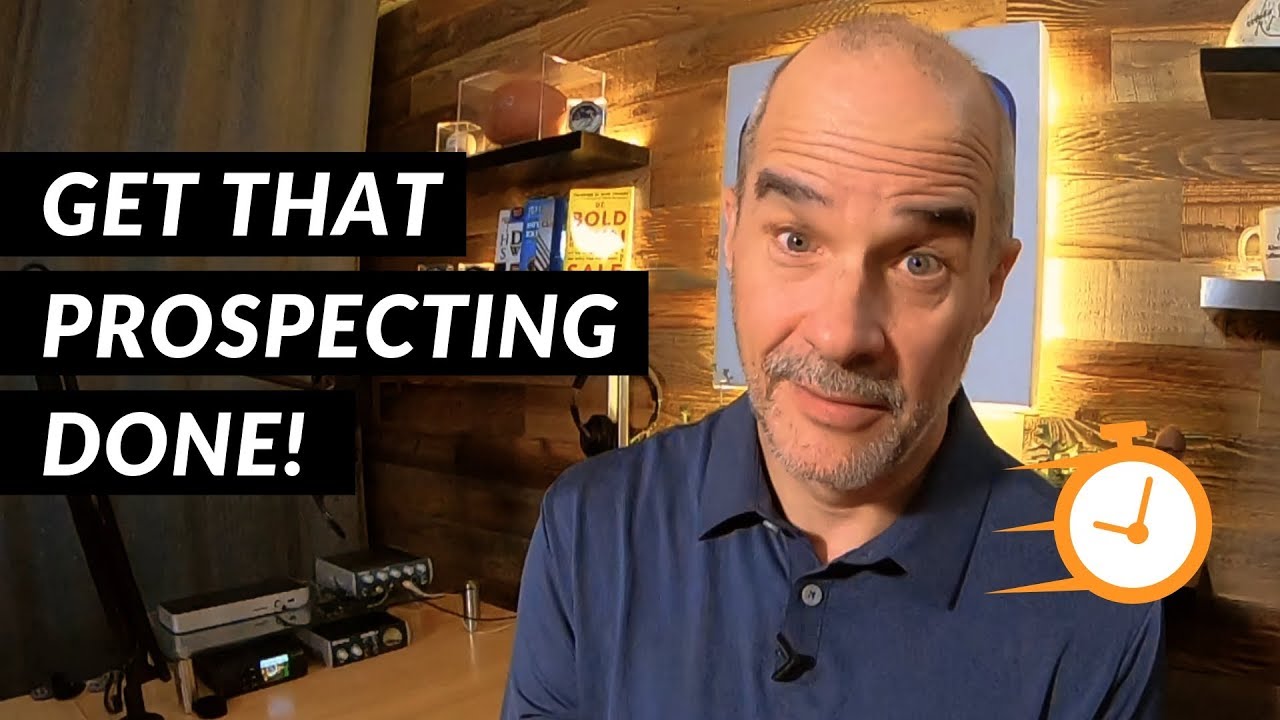 Get Your Sales Prospecting Done | 5 Minute Sales Training | Jeff Shore