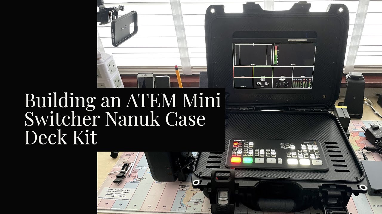 ATEM Mini Switcher Nanuk Case Deck Kit build