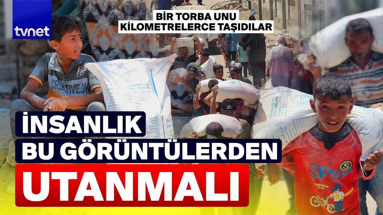 Gazze’ye aylar sonra giren ilk unu çocuklar böyle taşıdı!
