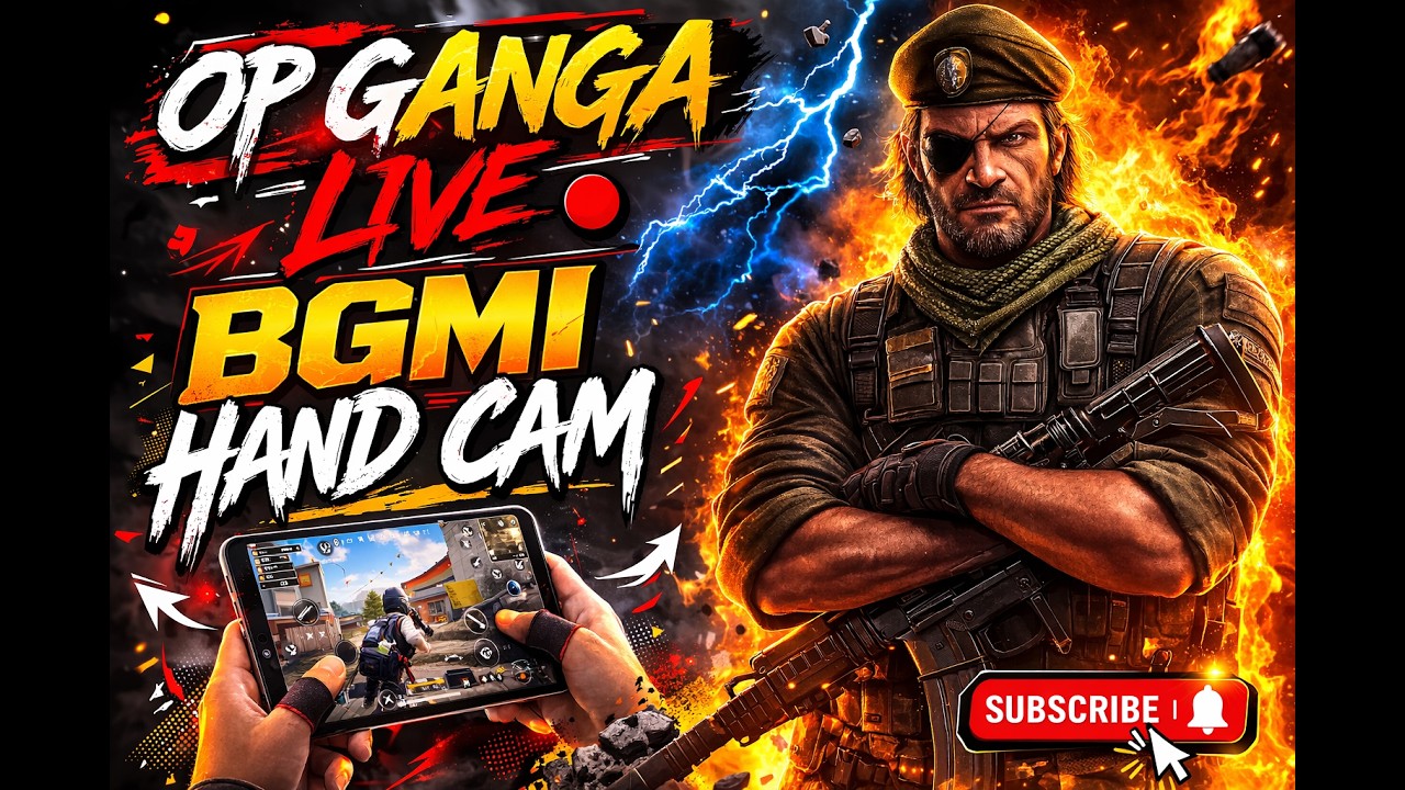 OP GANGA LIVE 🔴 BGMI Hand Cam Gameplay | Clutch & Fun Matches #bgmilivetamil