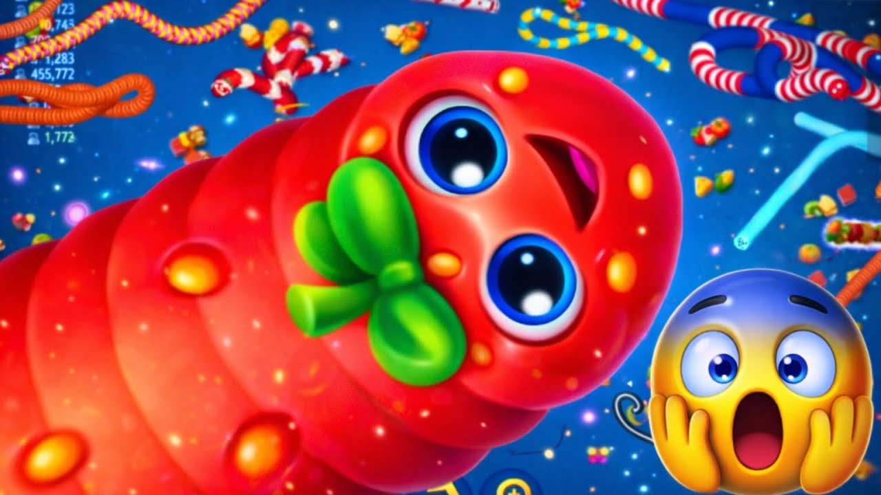 Wormzone best gameplay world's biggest worm world biggest score 😱😱#games #wormszone #like #gaming 