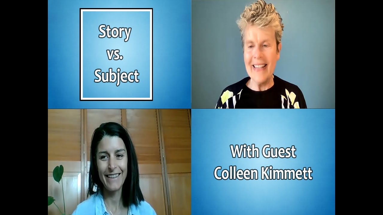 SEVEN MINUTE WRITER: Talking about Story vs Subject. with Colleen Kimmett