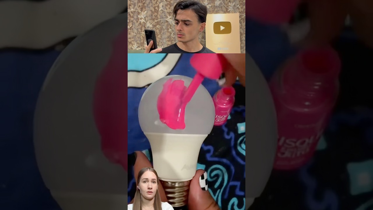 Как сделать диско-светильник из лампочки?🤯