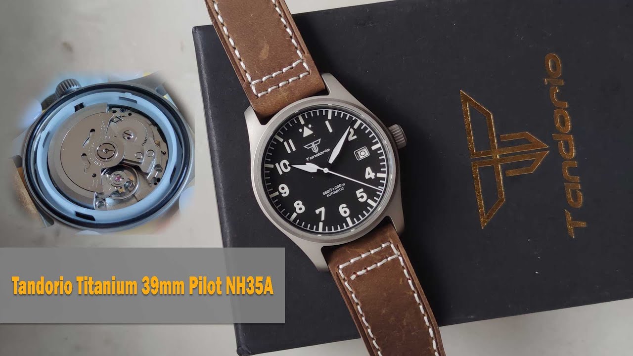 Tandorio Titanium 39mm Pilot NH35A hands on