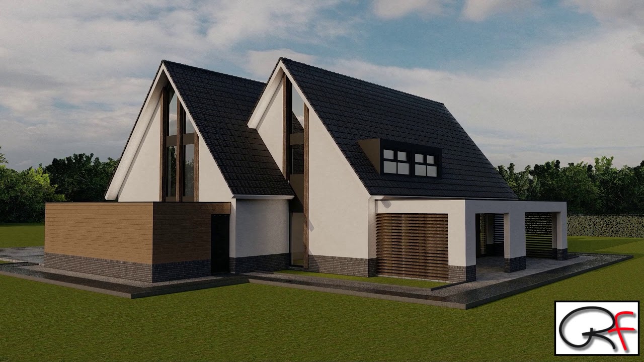Animatie modern woonhuis te Bellingwolde