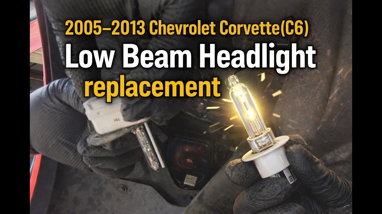 2005–2013 Chevrolet Corvette C6 Low Beam Headlight replacement