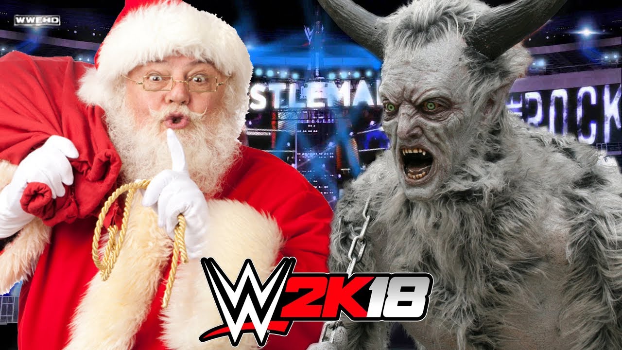 SANTA CLAUS vs KRAMPUS | WWE 2K18 Gameplay