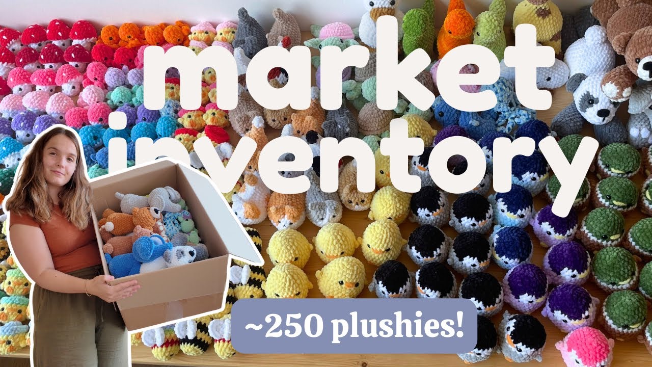 3 MONTHS of CROCHET MARKET PREP in 1 video! 🧶 I made almost 250 plushies! 🧸 | Crochet vlog ✨
