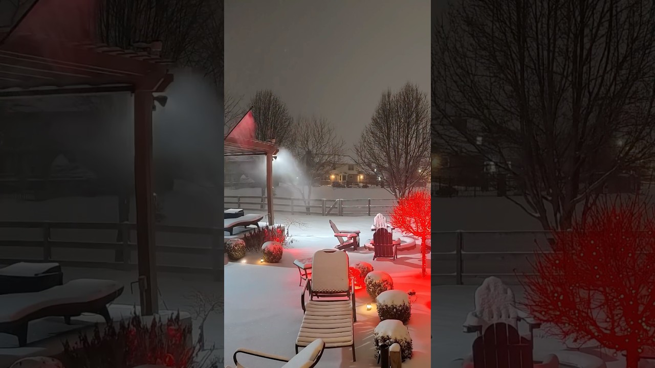 Winter Storm Snow Timelapse ❄️ #snow #weather #timelapse  #winter #winterstorm
