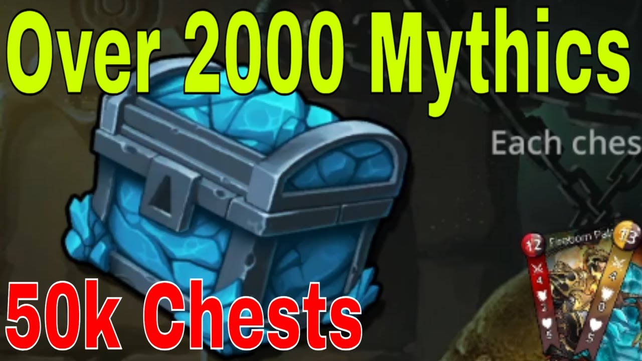 Gems of War: 50k Chest Opening Over 2000 Mythics