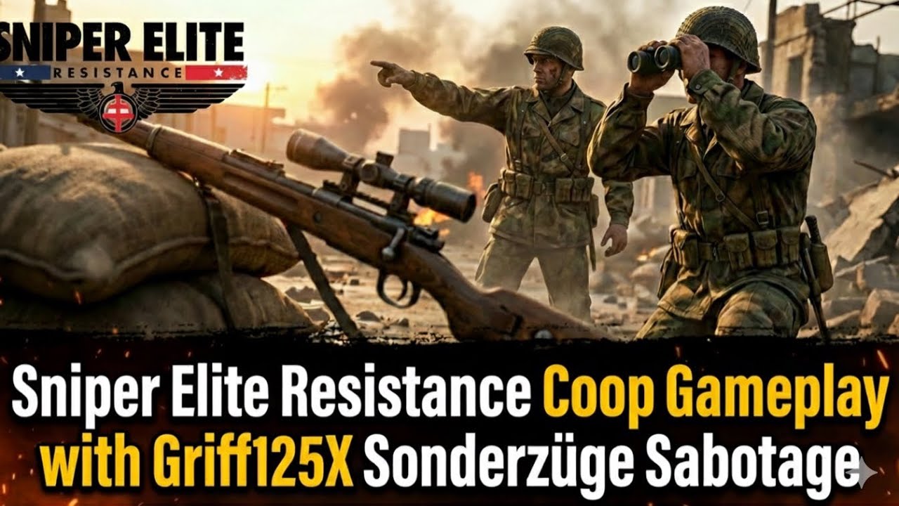 Sniper Elite Resistance Sonderzuge sabotage coop Gameplay with @Griff125x 