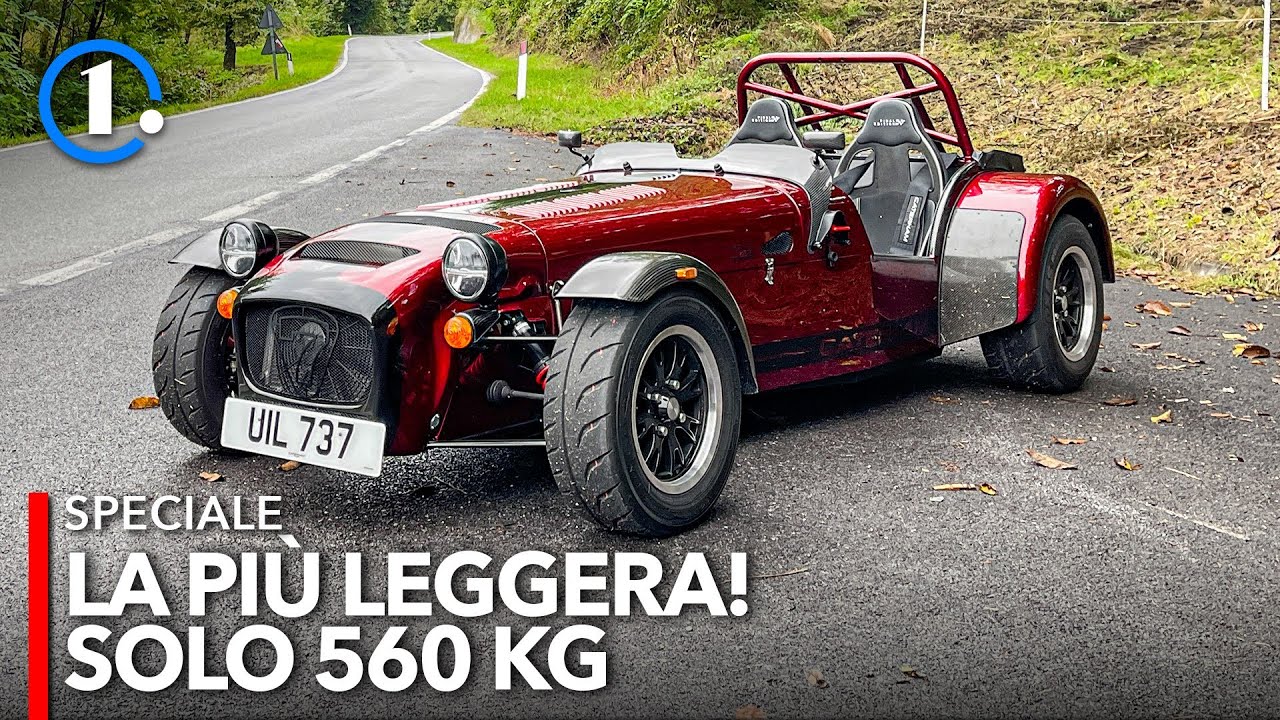 Che SPETTACOLO GUIDARE un'auto così LEGGERA! Caterham Seven 485