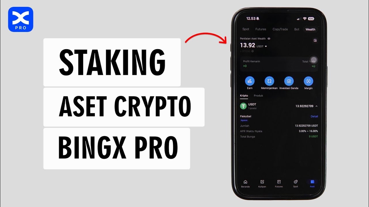 How to Stake Crypto Assets on the BingX Pro App