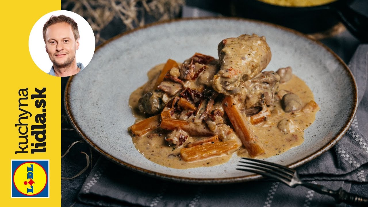 Kuracie štvrte so smotanou, šampiňónmi a sušenými paradajkami 🍗 | Marcel Ihnačák | Kuchyňa Lidla