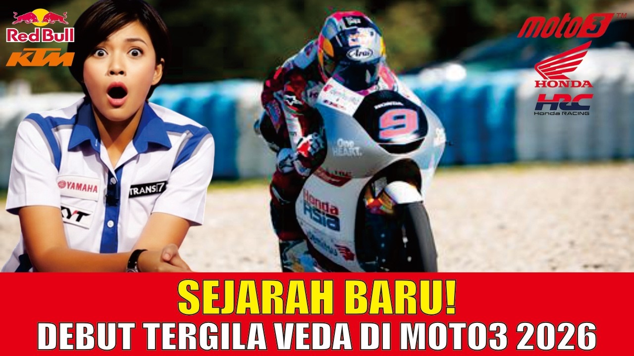 Sejarah Baru! Debut Gila Veda Ega Pratama di Moto3 2026: Rekor Dunia Resmi Pecah!