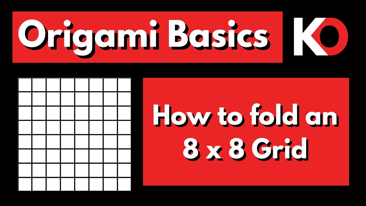 How to Fold an 8 x 8 Square Grid | Origami Basics