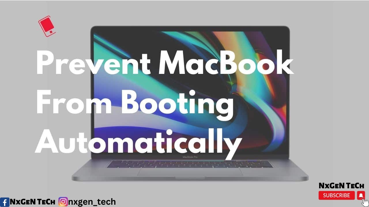 How to disable and enable MacBook Pro & Air booting up automatically when lid open up.