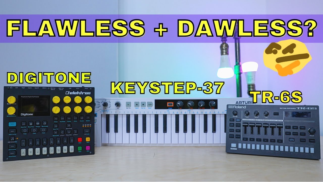 Безупречный + DAWLESS комбо? // Digitone - TR-6S - Keystep-37