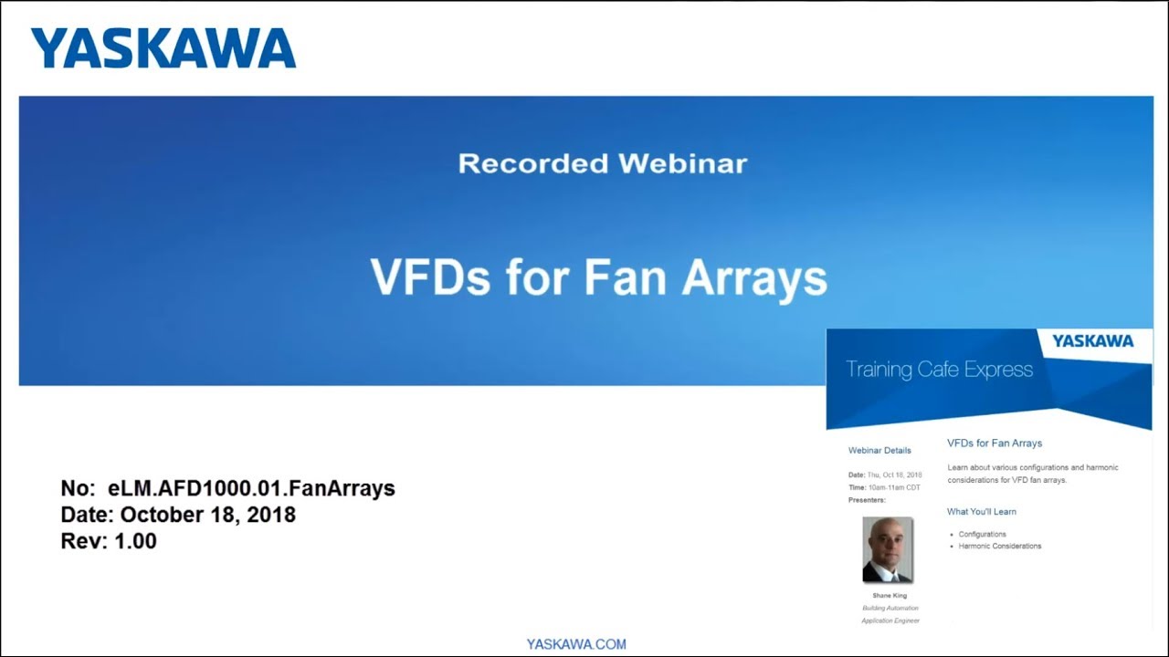 VFDs for Fan Arrays