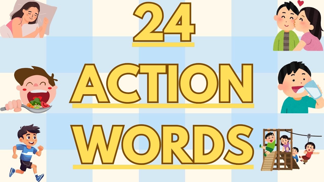 24 Action Verbs | Common Action Verbs in English | Part 1 | English Vocabulary with Picture |