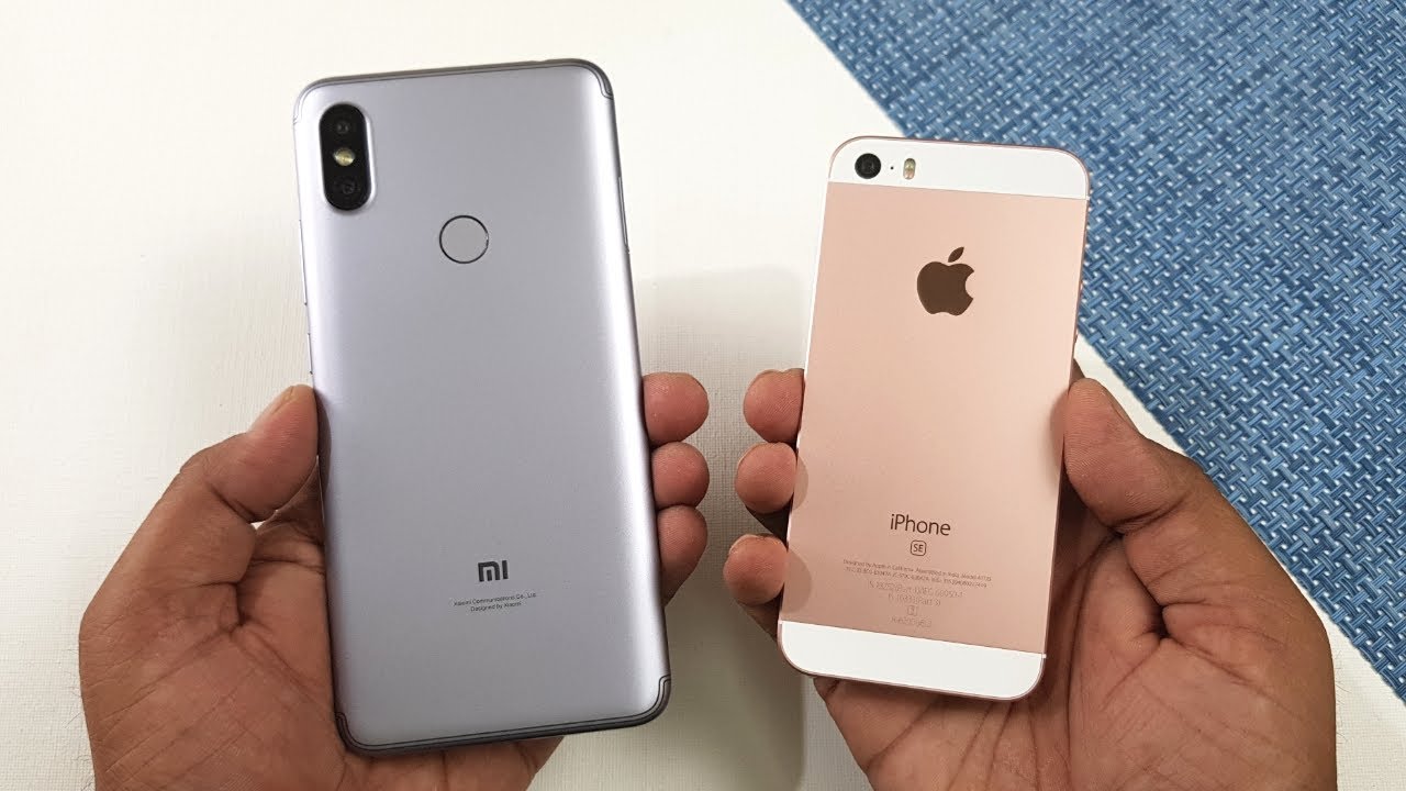 Xiaomi Redmi Y2 vs iPhone SE Speed Test !