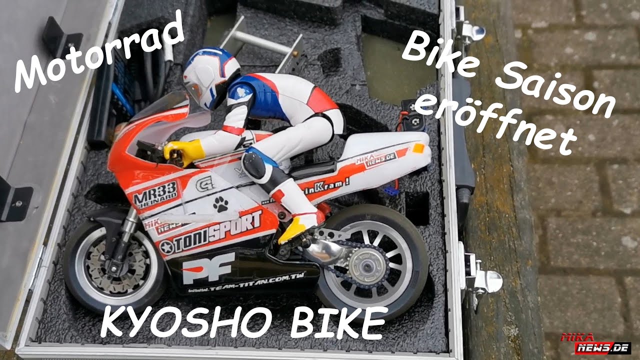 Kyosho Motorrad Hanging-On Racer - MotoGP - Suzuki / Honda mit Hobbywing Motor