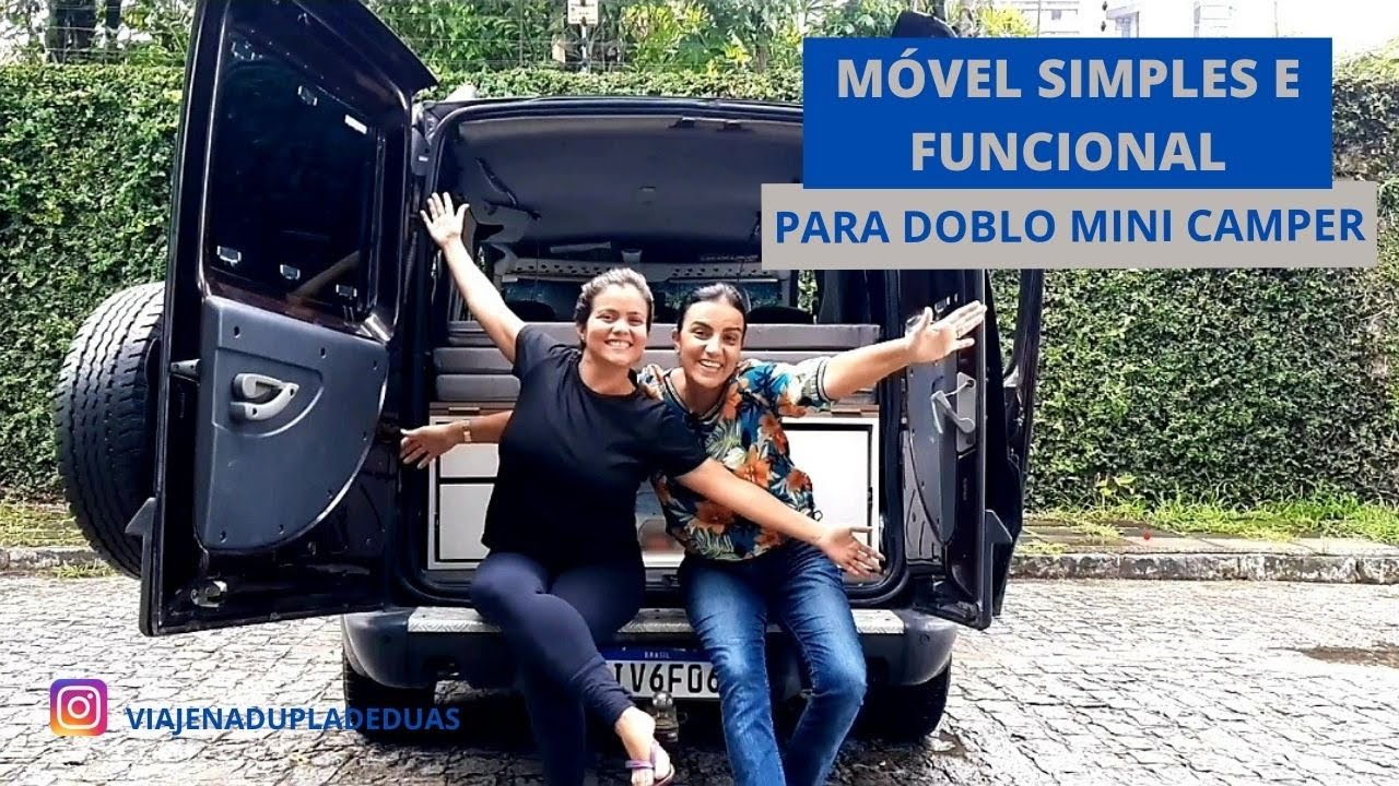 Móvel simples, muito funcional e barato para Doblo motorhome