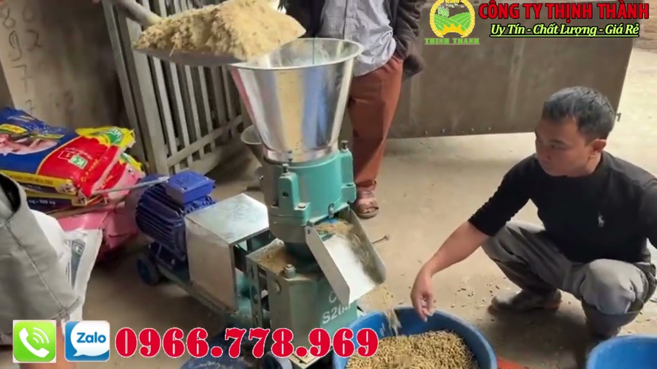Máy ép cám viên S260 công suất lớn mẫu mới nhất cho bà con chăn nuôi