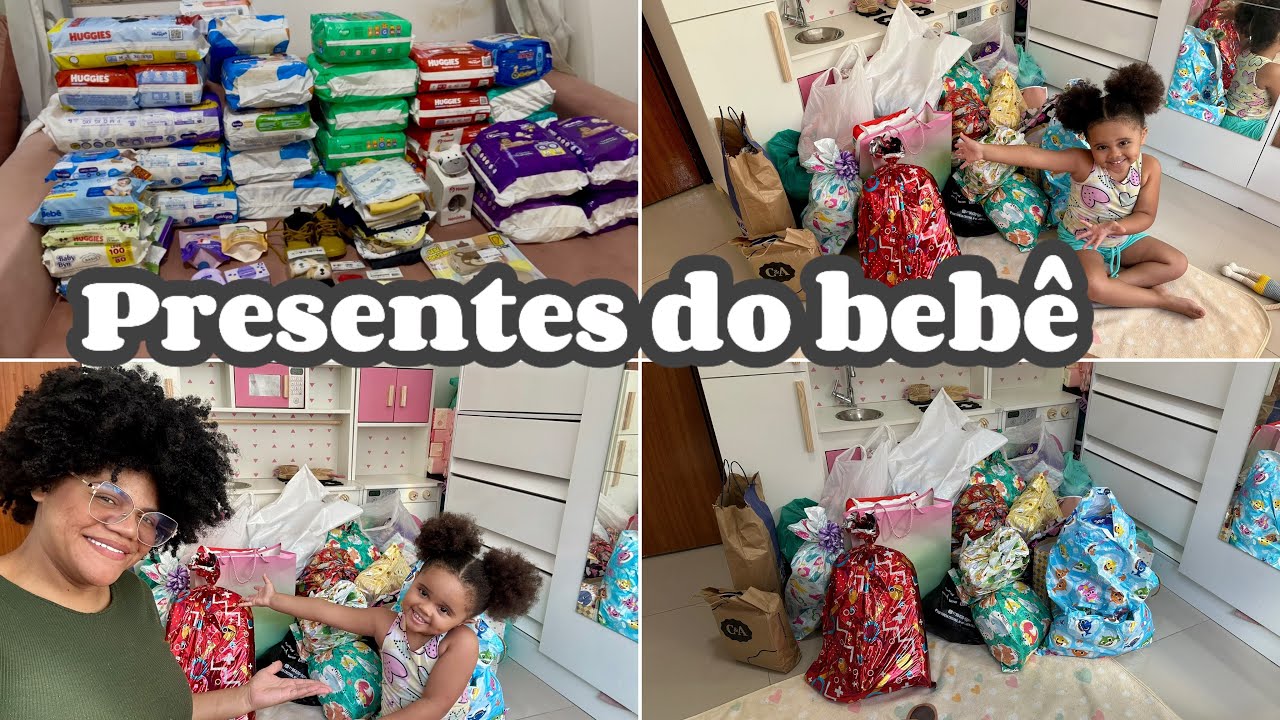 ABRINDO OS PRESENTES DO CHÁ REVELAÇÃO