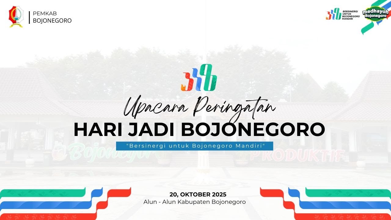 🔴[LIVE] UPACARA PERINGATAN HARI JADI KABUPATEN BOJONEGORO KE-348